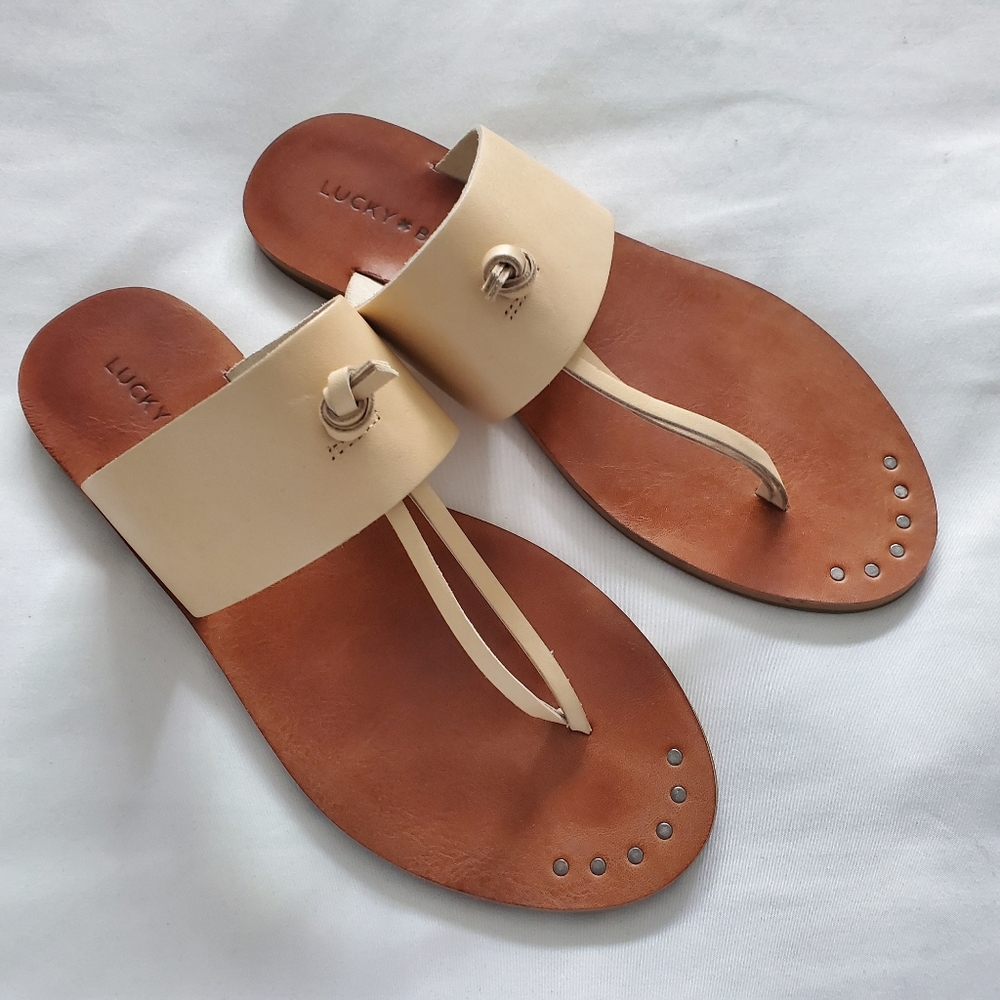 Lucky Brand Ari Leather Thong Sandal